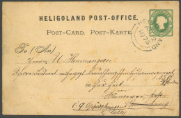 HELGOLAND P 1 BRIEF, 1875, 5 Pf. Grün Mit Kreislagenstempel, Feinst, Mi. 200.- - Heligoland