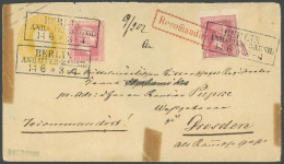 PREUSSEN 6a,10b BRIEF, 1857, 1 Sgr. Rosa, Wertstufengleiche Mischfrankatur Auf 3 Sgr. Gelb Ganzsachenumschlag (rückseiti - Andere & Zonder Classificatie