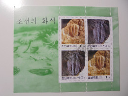 Fauna: 1997 Fossils - Trilobites 5. Juli Wz: Keine Zähnung: 11½ /Minisheet Gestempelt € 6,00 Ka - Fossili