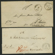 SCHLESWIG-HOLSTEIN WESSELBUREN, K1, 2 Verschiedene Belege (1865/6), Pracht - Precursores