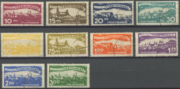 WÜRTTEMBERG 272-81 O, 1920, Abschiedsausgabe, Prachtsatz, Gepr. Infla, Mi. 350.- - Autres & Non Classés