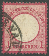 Dt. Reich PräF. O, 1872, 1 Gr. Rotkarmin Mit Mehreren Kleinen Prägeausfällen, Pracht, Fotobefund Sommer - Sonstige & Ohne Zuordnung