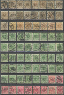 LOTS 45-52 O, Krone/Adler, Interessante Partie Von 162 Werten, Meist Prachterhaltung, Fundgrube! - Other & Unclassified