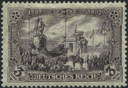 Dt. Reich 96AIb , 1912, 3 M. Schwarzbraunviolett Friedensdruck, Falzrest, Pracht, Mi. 70.- - Nuovi