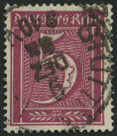 Dt. Reich 177 O, 1922, 5 Pf. Lilakarmin, Wz. 2, Winzige Knitterspur Sonst Pracht, Gepr. Infla, Mi. 260.- - Oblitérés