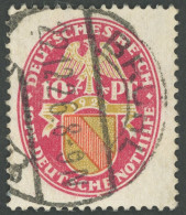 Dt. Reich 399X O, 1926, 10 Pf. Nothilfe, Wz. Stehend, Bedarfsstück In Einwandfreier Zähnung, Fotobefund H.D. Schlegel, M - Sonstige & Ohne Zuordnung