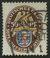 Dt. Reich 401X O, 1926, 50 Pf. Nothilfe, Wz. Stehend, Feinst (ein Paar Stumpfe Zähne), Mi. 130.- - Usados