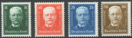 Dt. Reich 403-06 , 1927, 80. Geburtstag, Postfrischer Prachtsatz, Mi. 120.- - Autres & Non Classés