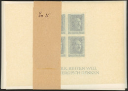 Dt. Reich Bl. 7 , 1937, Block Hitler, 20x, Postfrisch, Pracht, Mi. 1400.- - Other & Unclassified