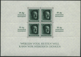 Dt. Reich Bl. 9 , 1937, Block Kulturspende, Feinst, Mi. 320.- - Blokken