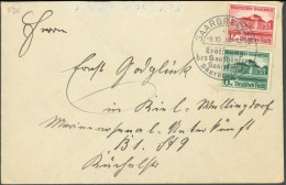 Dt. Reich 673/4 BRIEF, 1938, Gautheater Saarpfalz Auf FDC, Bedarfsbrief, Feinst, Mi. 100.- - Other & Unclassified