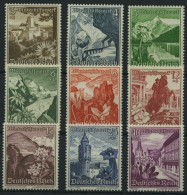 Dt. Reich 675-83 , 1938, Ostmarklandschaften, Prachtsatz, Mi. 100.- - Unused Stamps