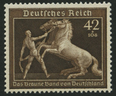 Dt. Reich 699 , 1939, 42 Pf. Braunes Band, Pracht, Mi. 80.- - Unused Stamps