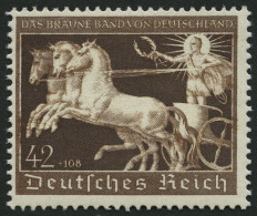 Dt. Reich 747 , 1940, 42 Pf. Braunes Band, Pracht, Mi. 120.- - Ungebraucht