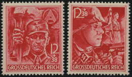 Dt. Reich 909/10 , 1945, SA Und SS, Pracht, Mi. 90.- - Ongebruikt