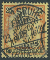 DIENSTMARKEN D 14 O, 1905, 25 Pf. Baden, Pracht, Mi. 70.- - Dienstmarken