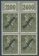 DIENSTMARKEN D 76I , 1923, 30 M. Schwärzlicholivgrau Mit Plattenfehler 3 In Der Wertangabe 30 In Der Mitte Gebrochen, Im - Dienstzegels