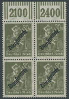 DIENSTMARKEN D 76I , 1923, 30 M. Schwärzlicholivgrau Mit Plattenfehler 3 In Der Wertangabe 30 In Der Mitte Gebrochen, Im - Servizio