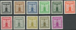 DIENSTMARKEN D 144-54 , 1938, Dienstmarken Der Partei, Wz.4, Postfrischer Prachtsatz, Mi. 150.- - Service