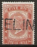 Timbre Inde Anglaise Reine Department - 1858-79 Crown Colony