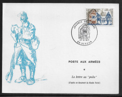 France. Stamp Day 1971.  Special Cancellation On Special Booklet. - Stamp Day