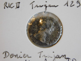 Romaine Denier Trajan 129 Victoire (1127) - Republiek (280 BC Tot 27 BC)