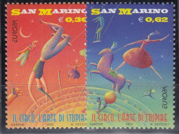 SAN MARINO  2018-2019, Europa CEPT: Zirkus, 2002 - Nuevos