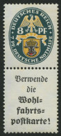 ZUSAMMENDRUCKE S 58 , 1928, Nothilfe 8 + A1.1, Pracht, Mi. 400.- - Se-Tenant