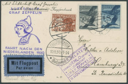 ZULEITUNGSPOST 98 BRIEF, Österreich: 1930, Hollandfahrt, Prachtkarte - Luft- Und Zeppelinpost