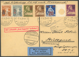 ZULEITUNGSPOST 41 BRIEF, Schweiz: 1929, Hollandfahrt, Karte Kleiner Einriss Mittig Rechts - Poste Aérienne & Zeppelin