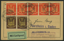 SPÄTERE FLÜGE (SPF) 23.9.07 BRIEF, 16.6.1923, München-Nürnberg, Prachtkarte - Aerei