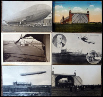 ALTE ANSICHTSKARTEN 1912, Flugplatz Fuhlsbüttel, 6 Verschiedene Ansichtskarten, U.a. Feldpostkarte Mit Viktoria Luise, E - Other & Unclassified