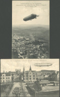 ALTE ANSICHTSKARTEN 1907, LZ 3 (Z I) über Weingarten, 2 Verschiedene Gebrauchte Ansichtskarten - Andere & Zonder Classificatie