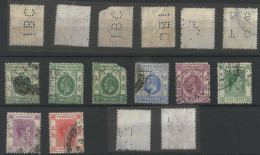 HONG KONG - EIGHT (8) PERFINS (some With Faults) - Altri & Non Classificati