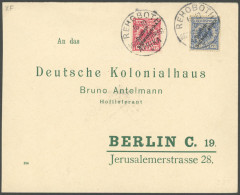 DSWA 4,7a BRIEF, REHOBOTH, 16.10.00, Auf Brief Mit 20 Und 10 Pf. Nach Berlin, Pracht, Signiert Friedemann - Sud-Ouest Africain Allemand