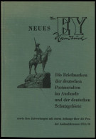 PHIL. LITERATUR Die Briefmarken Der Deutschen Postanstalten Im Auslande Und Der Deutschen Schutzgebiete Sowie Ihre Entwe - Filatelia E Historia De Correos