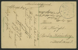 MSP VON 1914 - 1918 40 (21. Torpedoboost-Halbflottille), 4.6.1916, Feldpost-Ansichtskarte Von Bord Des Torpedobootes G 1 - Marítimo