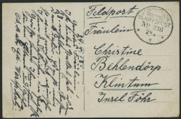 MSP VON 1914 - 1918 216 (Großer Kreuzer FÜRST BISMARK), 29.4.1918, Feldpost-Ansichtskarte Von Bord Der Fürst Bismark, Pr - Marittimi