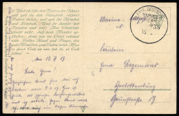 MSP VON 1914 - 1918 235 (2. Halbflottille Der Handelsschutzflottille), 15.10.1917, Feldpost-Künstlerkarte Nach Charlotte - Maritiem