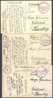 MSP VON 1914 - 1918 312 (Torpedoboot S 125), 1915, Briefstempel, 3 Verschiedene FP-Ansichtskarten, Pracht - Marítimo