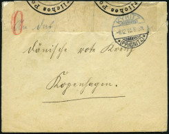 FELDPOST I.WK 1915, Brief Aus KYRITZ An Das Dänsische Rote Kreuz In Kopenhagen, Rückseitiger Violetter Zensurstempel (R4 - Covers & Documents