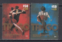 2019 Argentina Tango Dancing Semi-postal   Complete Set Of 2 MNH - Ongebruikt