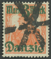 FREIE STADT DANZIG 29II O, 1920, 3 M. Auf 71/2 Pf., Hellgrauer Netzunterdruck, Spitzen Nach Unten, Pracht, Gepr. Infla U - Otros & Sin Clasificación