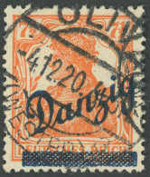 FREIE STADT DANZIG 35 O, 1920, 71/2 Pf. Kleiner Innendienst, Pracht, Gepr. Kniep Und Infla, Mi. 190.- - Autres & Non Classés