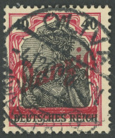 FREIE STADT DANZIG 38a O, 1920, 40 Pf. Karminrot/schwarz Kleiner Innendienst, Pracht, Gepr. Kniep Und Infla, Mi. 250.- - Andere & Zonder Classificatie