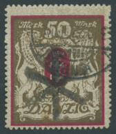 FREIE STADT DANZIG 100Xb O, 1922, 50 M. Lilarot/gold, Wz. X, Zeitgerechte Entwertung DANZIG 5, Pracht, Fotobefund Gruber - Andere & Zonder Classificatie