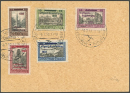 FREIE STADT DANZIG 231-35 BRIEF, 1932, Luposta Mit Sonderstempel Rückseitig Auf Zeppelinkarte (Sieger 170B), Feinst - Autres & Non Classés