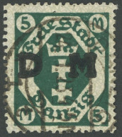 DIENSTMARKEN D 24Y O, 1922, 5 M. Schwärzlichopalgrün, Liegendes Wz., Pracht, Gepr. Infla Und Soecknick, Mi. 320.- - Sonstige & Ohne Zuordnung