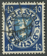 DIENSTMARKEN D 49b O, 1924, 40 Pf. Schwärzlichviolettultramarin/mittelcyanblau, Pracht, Gepr. Gruber, Mi. (140.-) - Autres & Non Classés