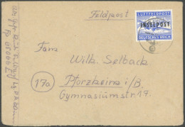FELDPOSTMARKEN 8A BRIEF, 1945, Insel Rhodos, Gezähnt, Auf Bedarfsbrief Mit Der FP-Nr. 68066E Nach Pforzheim, Pracht, RR! - Besetzungen 1938-45